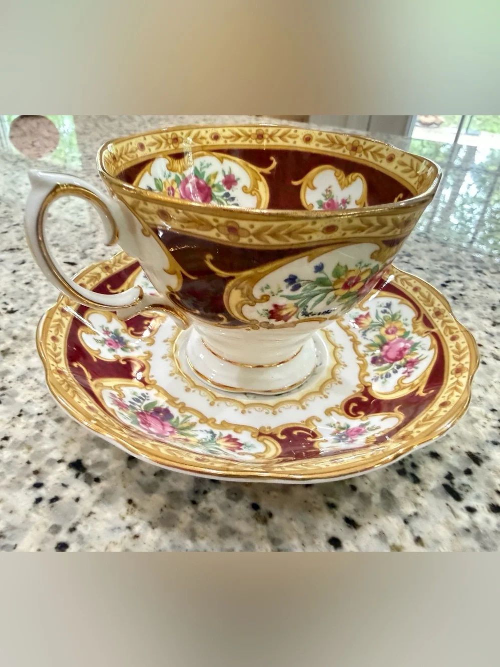 Royal Albert Lady Hamilton teacup and saucer